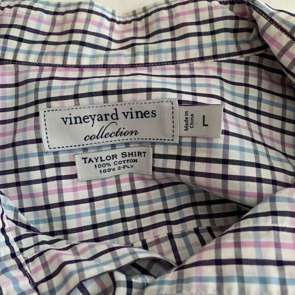 Vineyard Vines Collection Taylor Button-Up Plaid Shirt Men’s Size Large - Picture 8 of 9